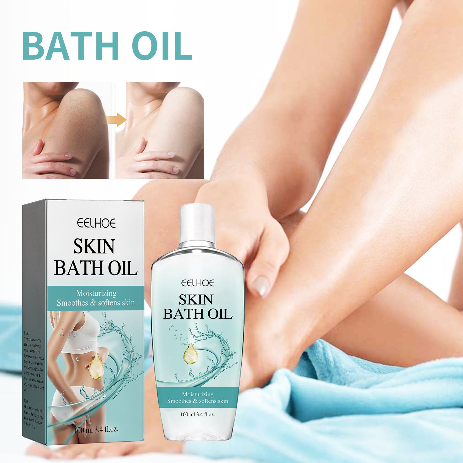 Moisturizing Bath & Body Oil – Hydrating Skin Care Shower Oil
