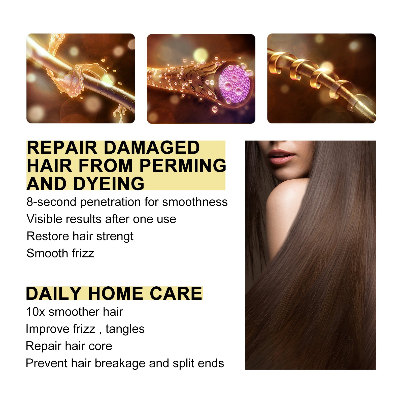 Repairing Hair Mask – Damaged Hair Deep Repair & Softening Treatment