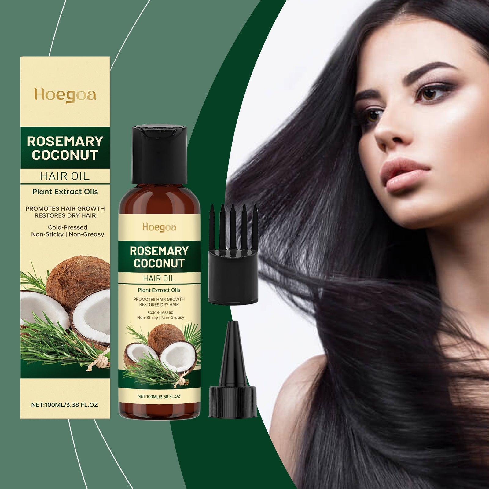 Rosemary Coconut Hair Oil – Nourishing & Hair Growth Scalp Treatment