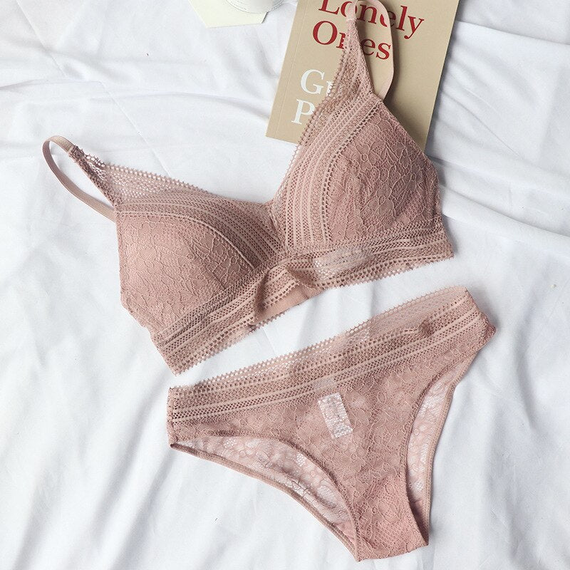 Sexy Lace Bra and Panty Set for Women – Comfortable Lingerie Underwear