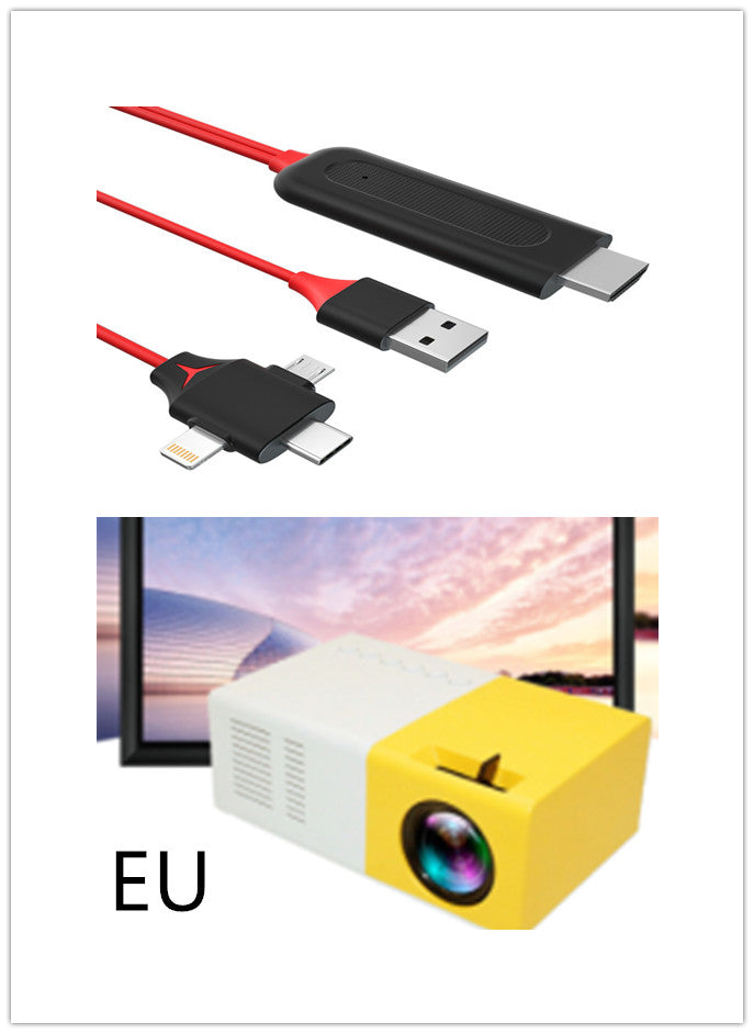 Portable Mini Projector – HD LED Home Theater Movie Projector with HDMI