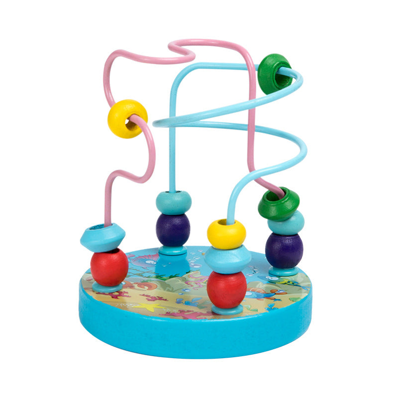 Montessori Wooden Learning Clock – Educational Number Puzzle Toy for Kids