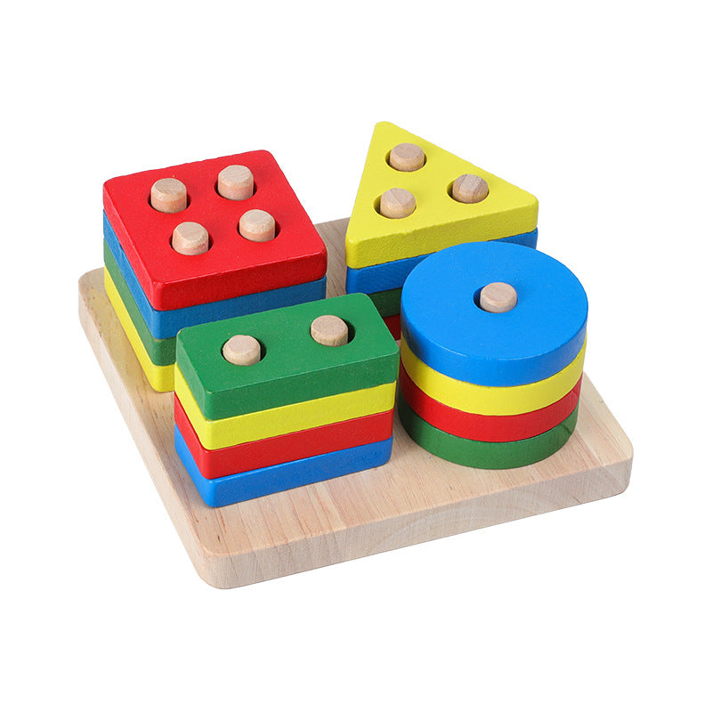 Montessori Wooden Learning Clock – Educational Number Puzzle Toy for Kids