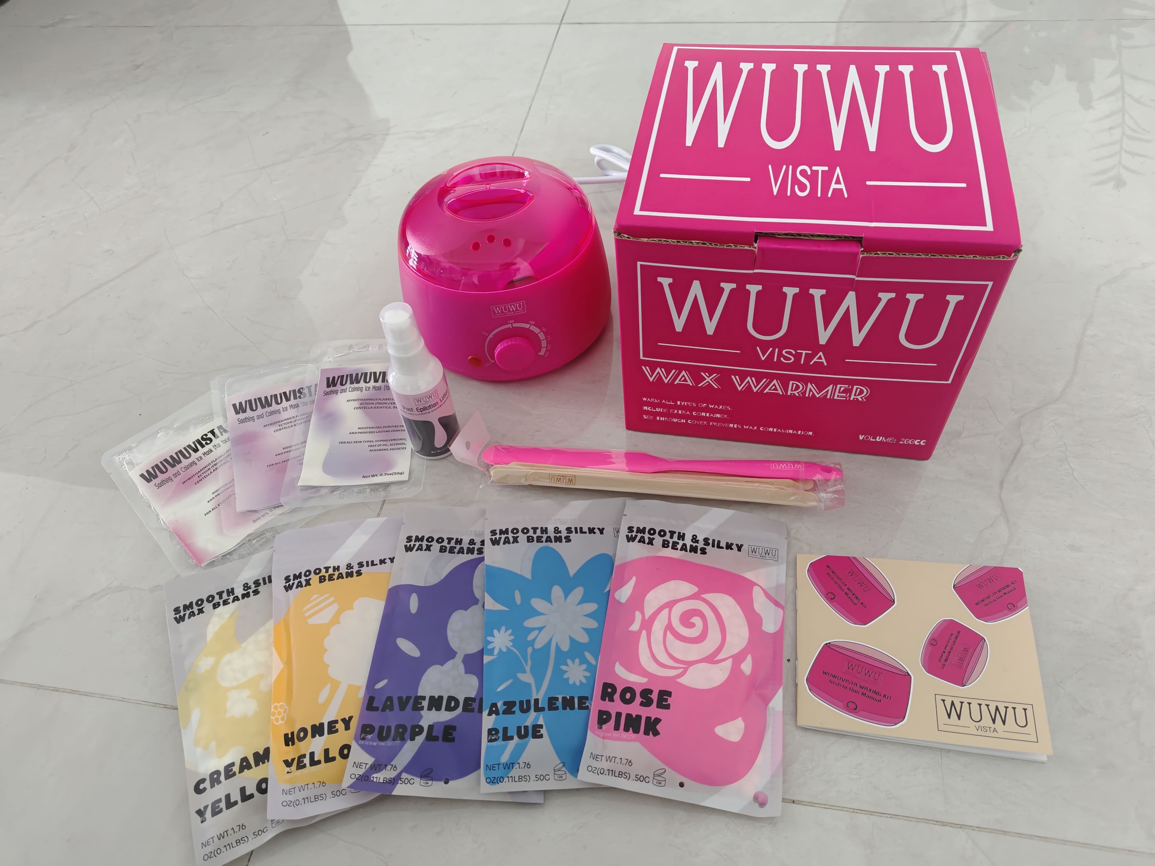 23-Piece Professional Waxing Kit With Wax Warmer.