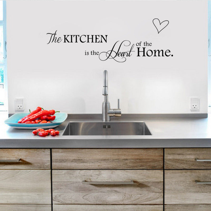 Kitchen Quote Wall Sticker – “The Kitchen Is The Heart Of The Home” Wall Decor