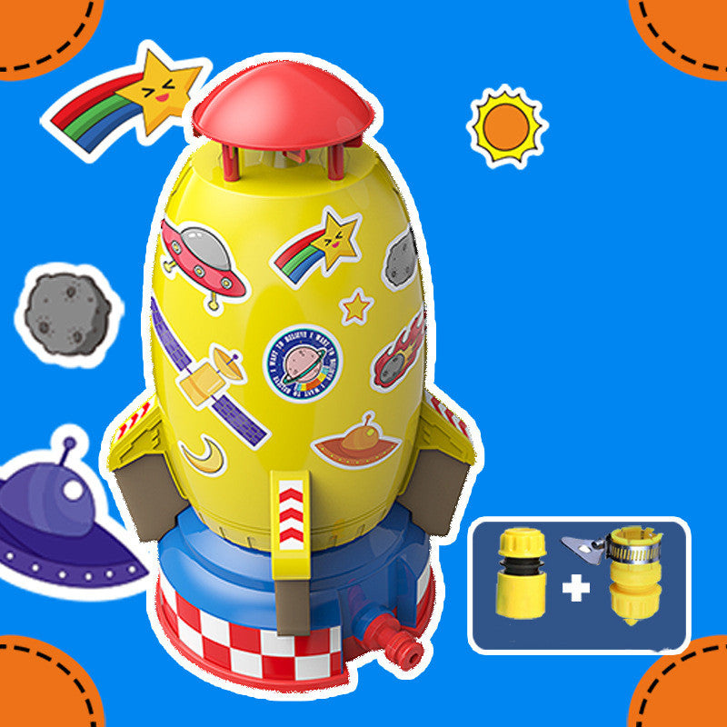 Kids Rocket Water Sprinkler Toy – Outdoor Garden Water Launch Toy