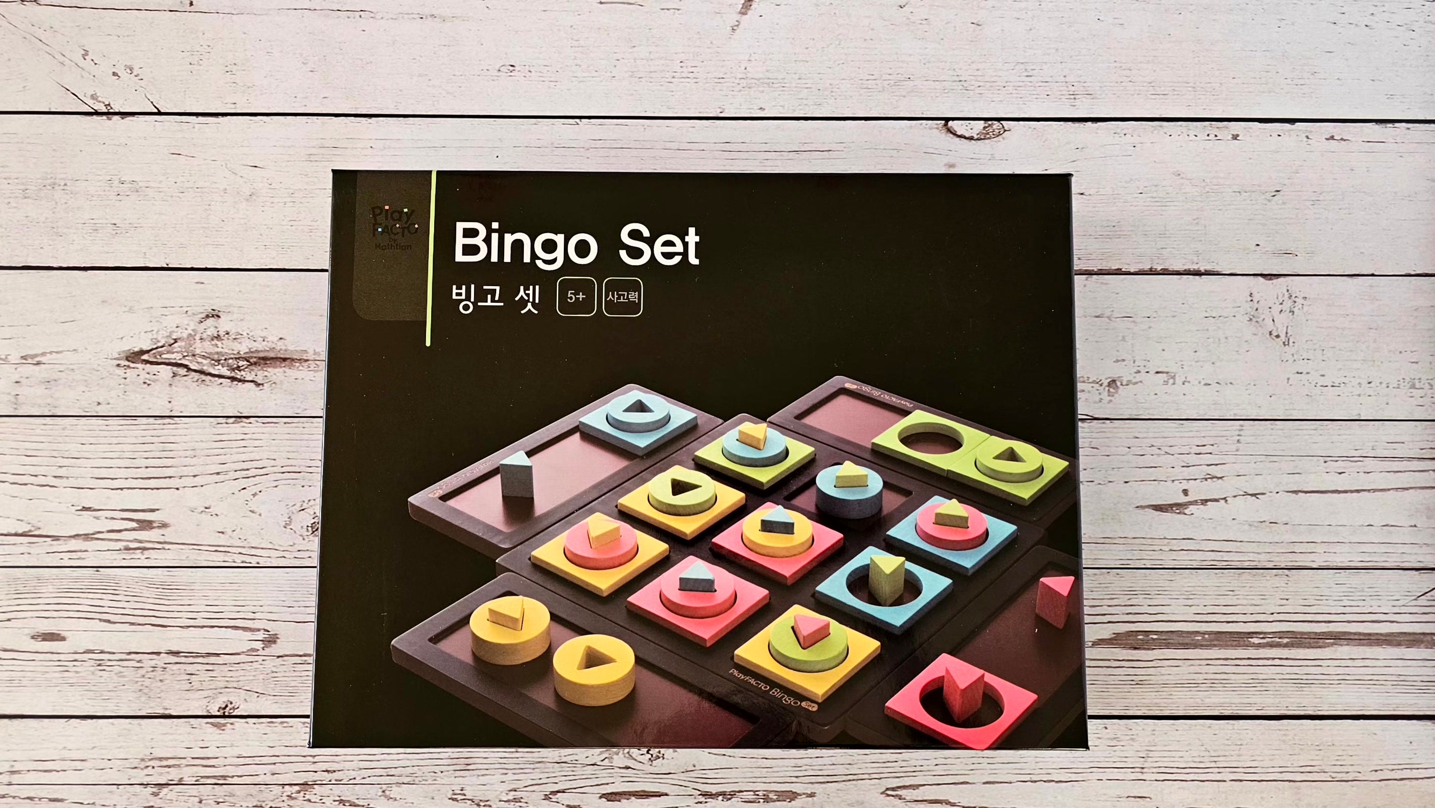 Bingo Set Shape Matching Game for Kids & Families Ages 5+ | PlayFACTO