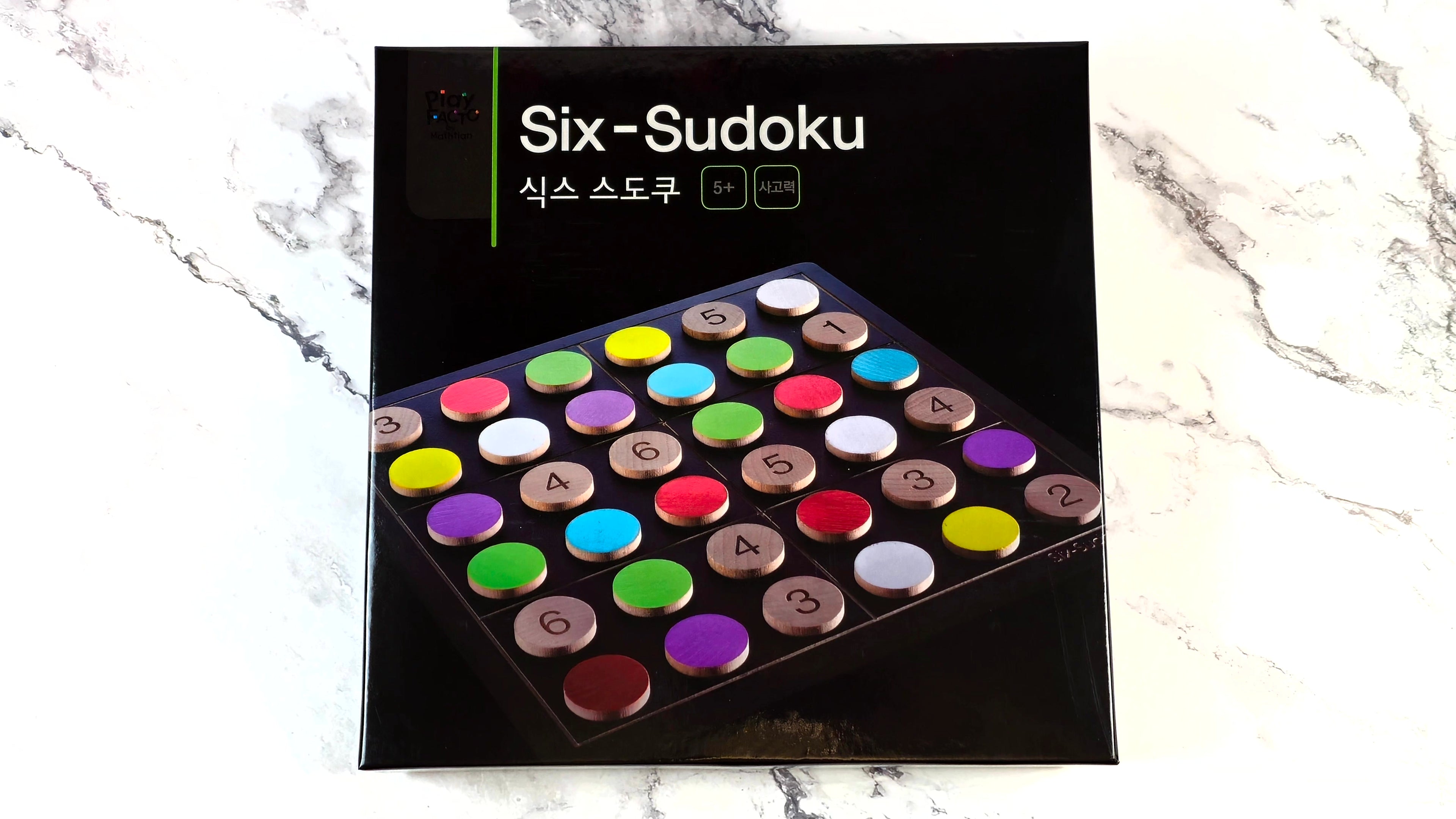 Six-Sudoku Wooden Logic Puzzle Game for Kids & Adults Ages 5+ | PlayFACTO