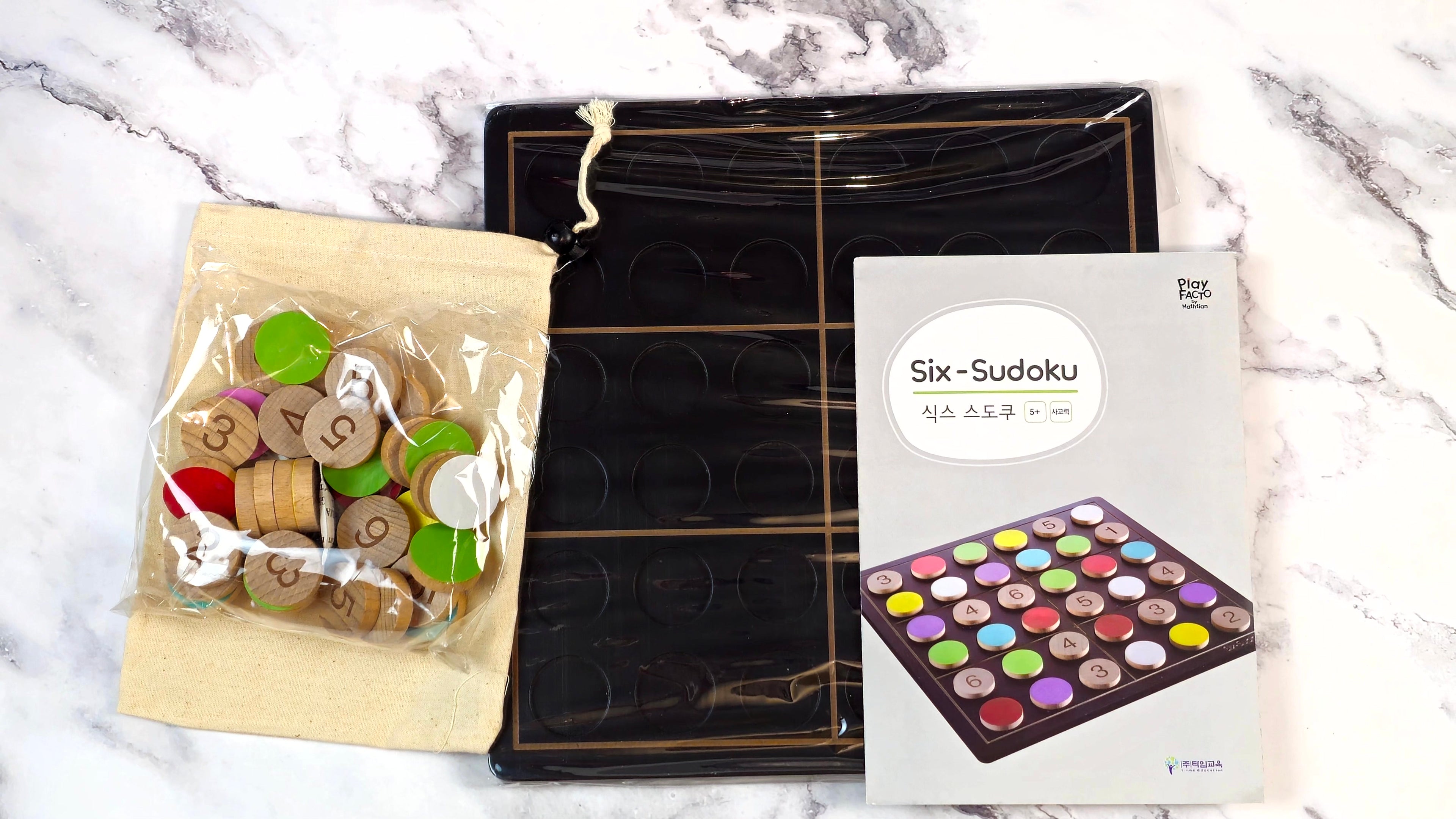Six-Sudoku Wooden Logic Puzzle Game for Kids & Adults Ages 5+ | PlayFACTO