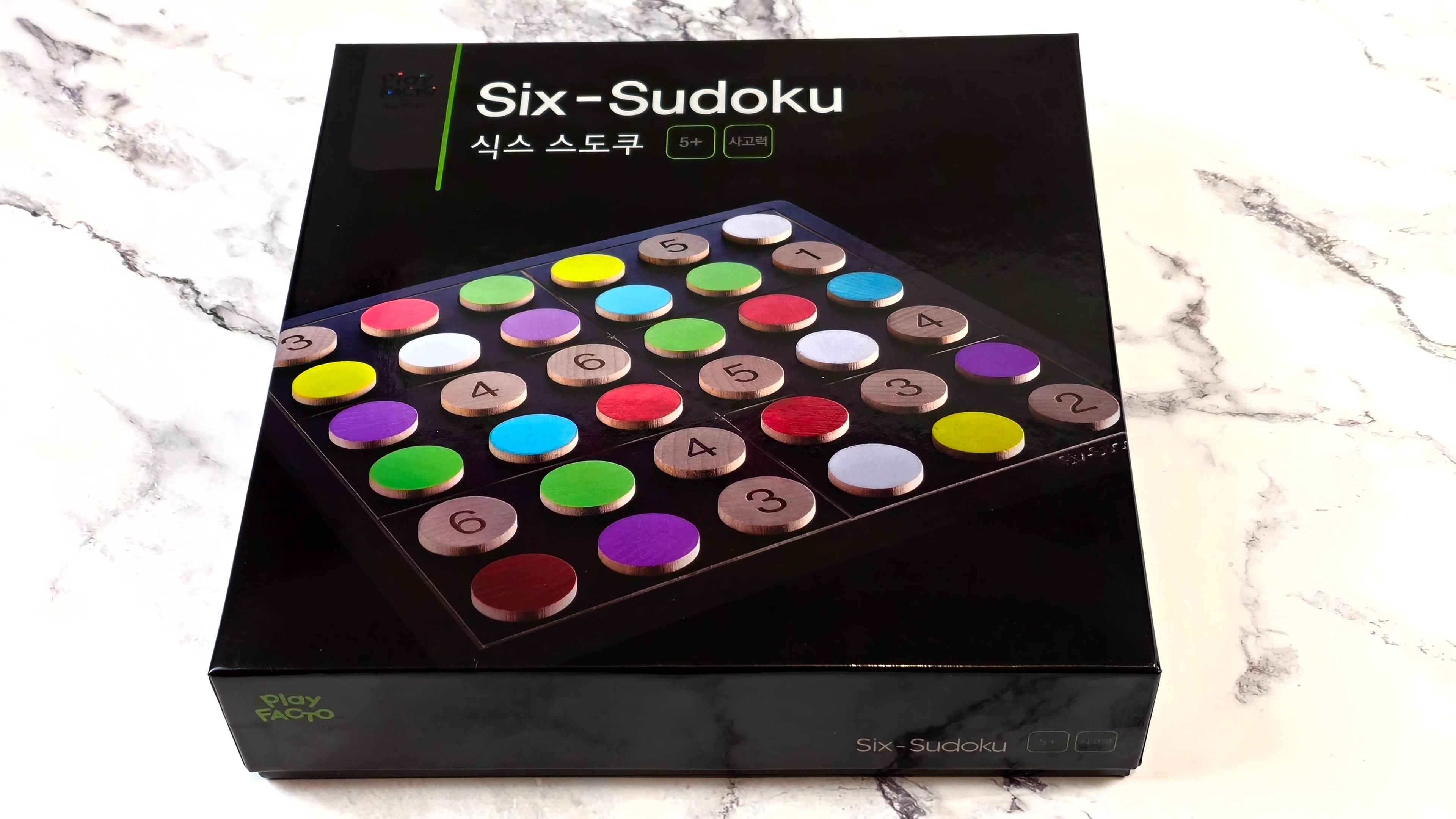 Six-Sudoku Wooden Logic Puzzle Game for Kids & Adults Ages 5+ | PlayFACTO