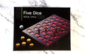 Five Dice Educational Board Game with Wooden Dice for Kids Ages 5+ | PlayFACTO