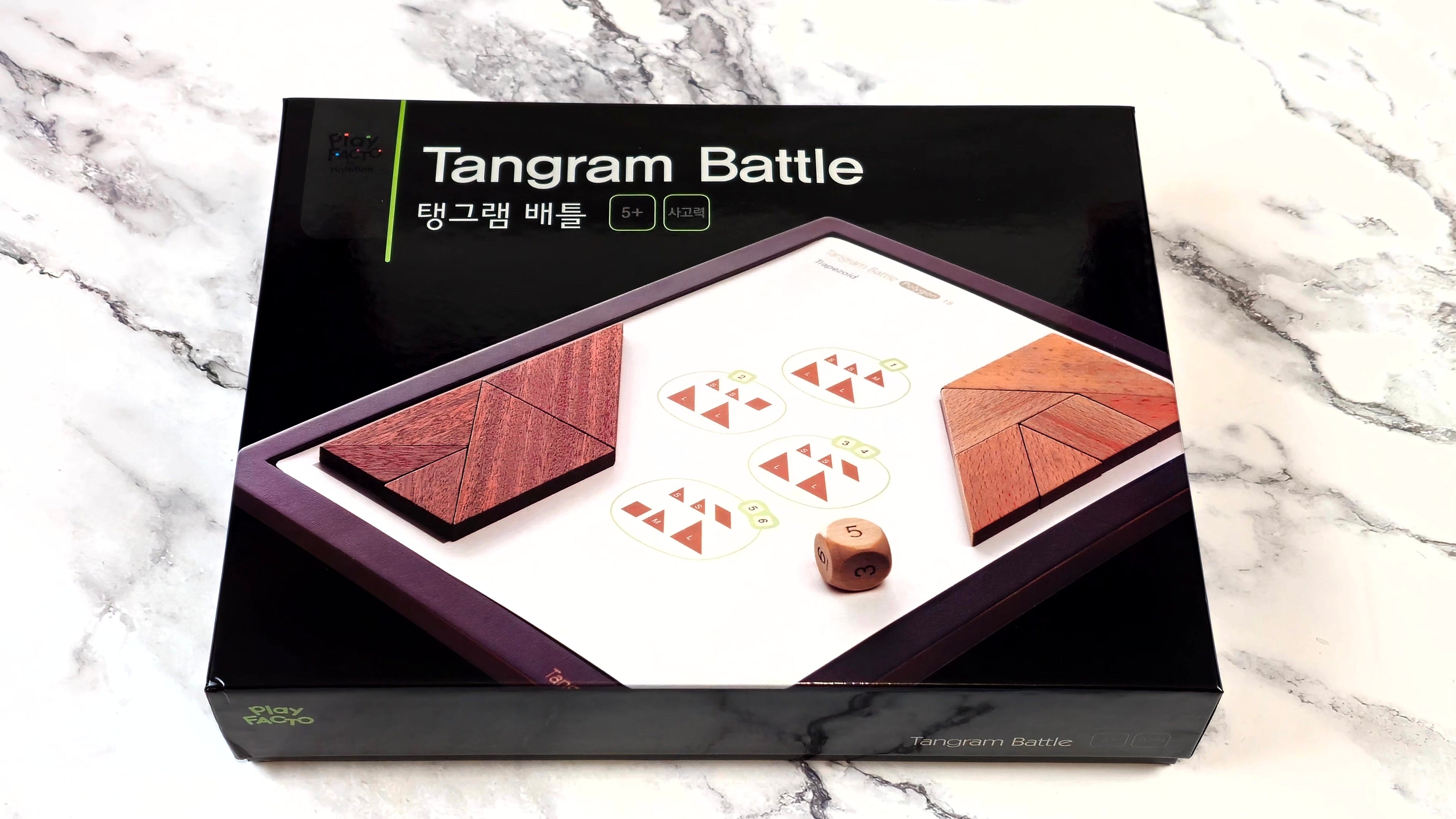 Tangram Battle Wooden Shape Puzzle Game for Kids Ages 5+ | PlayFACTO