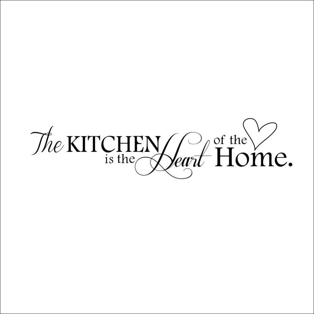 Kitchen Quote Wall Sticker – “The Kitchen Is The Heart Of The Home” Wall Decor