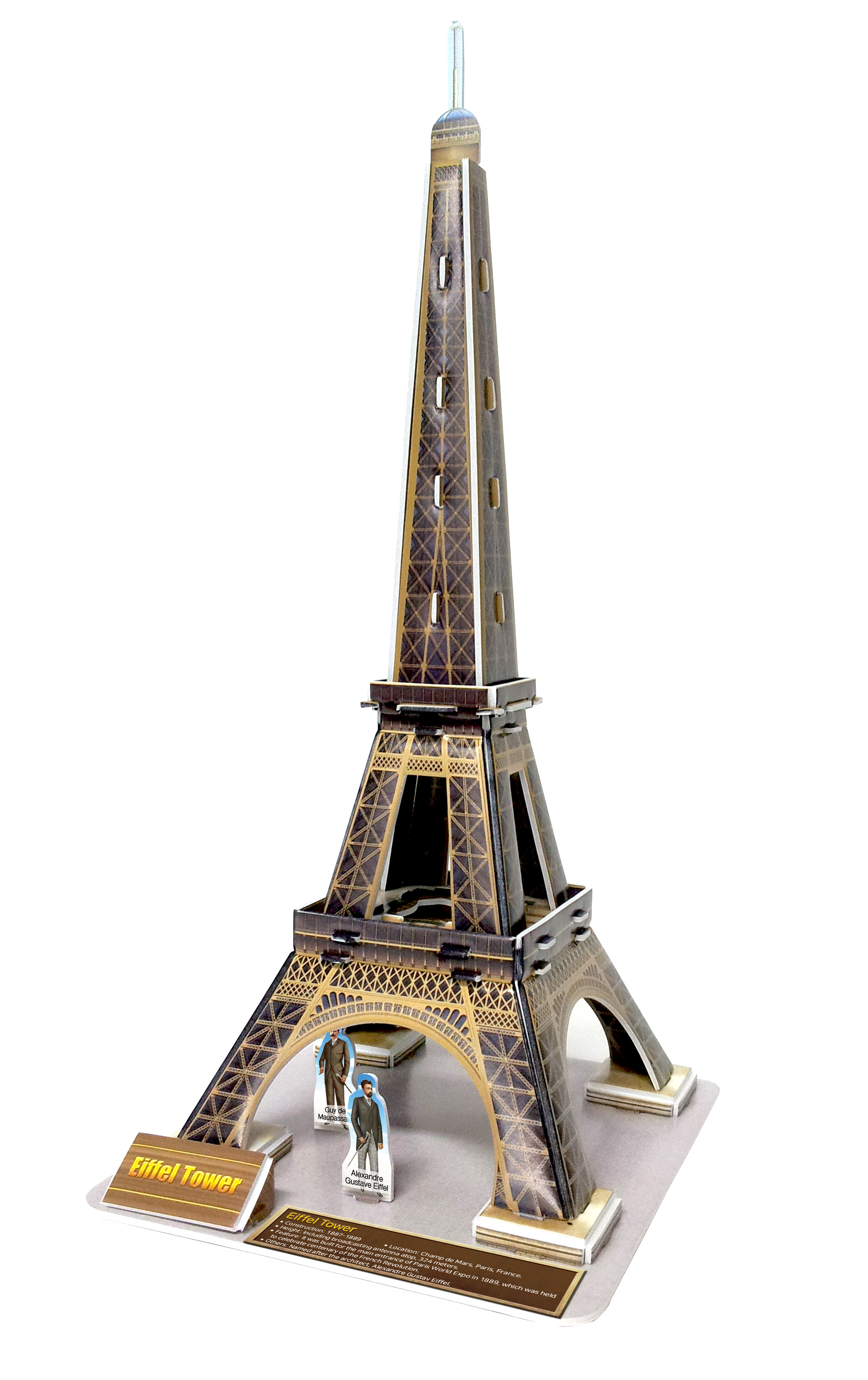 Eiffel Tower 3D STEM Puzzle for Kids – World History Educational Model