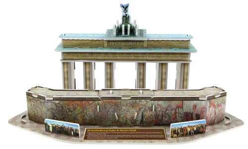 Brandenburg Gate & Berlin Wall 3D STEM Puzzle for Kids – World History Model