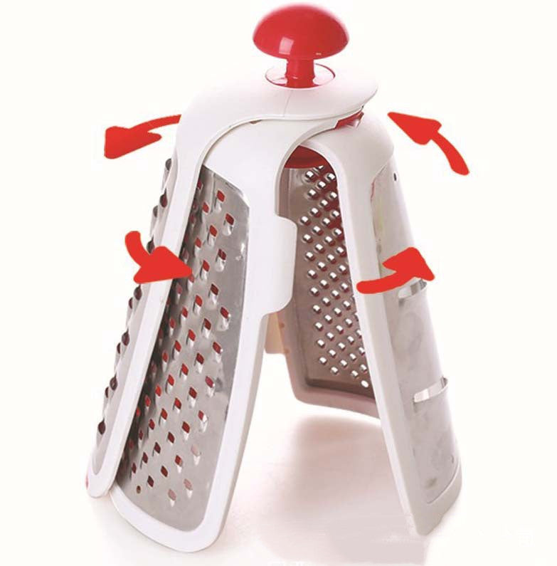 Collapsible Box Grater – Foldable Kitchen Cheese & Vegetable Grater Tool