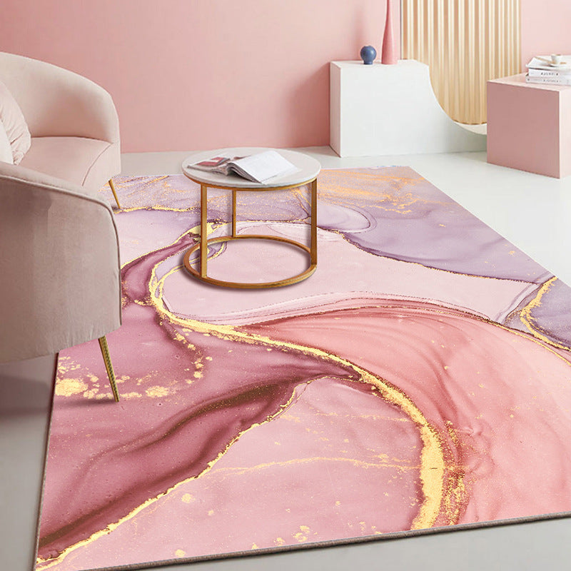 Modern Geometric Area Rug – Soft Living Room Carpet Decor