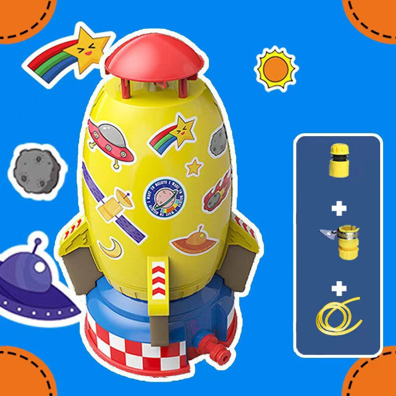 Kids Rocket Water Sprinkler Toy – Outdoor Garden Water Launch Toy