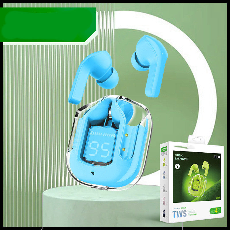 Transparent Bluetooth Earbuds – ENC Noise Cancelling Wireless Earphones