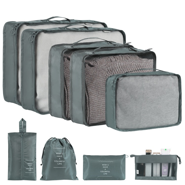 Travel Packing Cubes Organizer Set – Waterproof Clothes Storage Bags