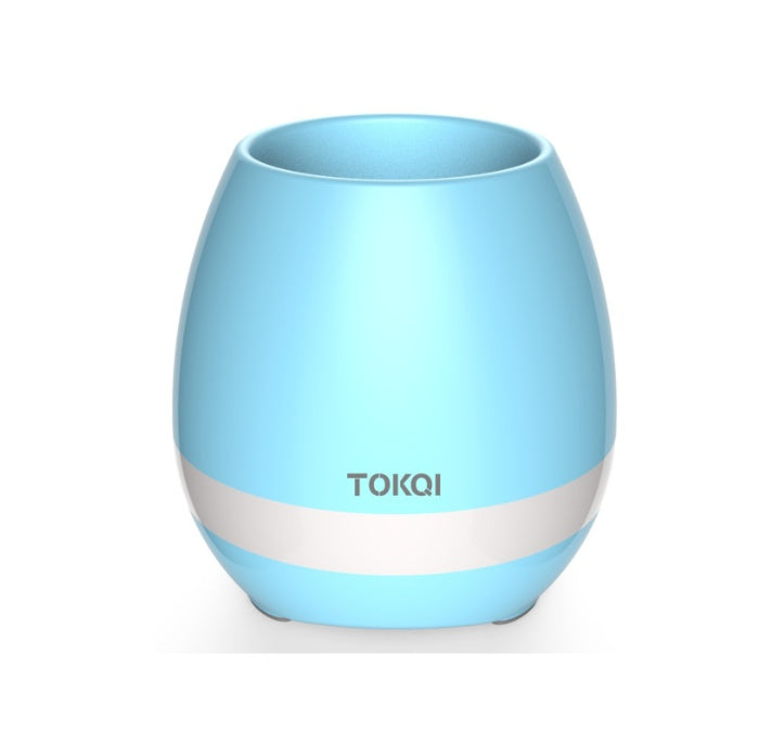 Plant Pot Bluetooth Speaker – Touch Sensor Music Flower Pot with LED Light