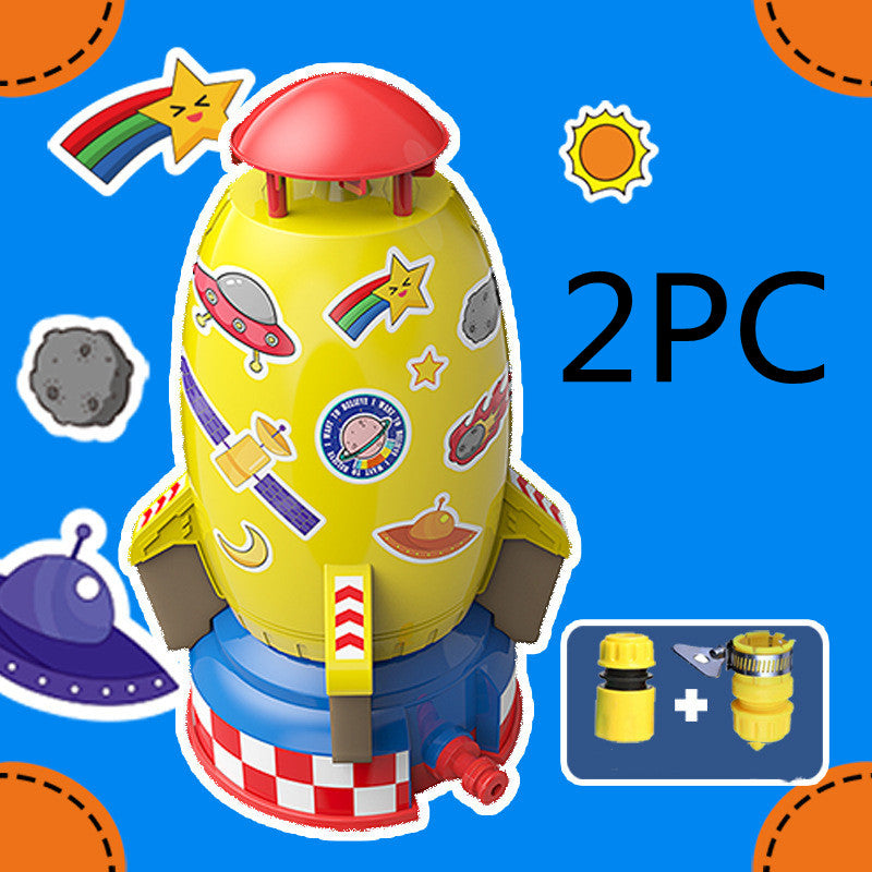 Kids Rocket Water Sprinkler Toy – Outdoor Garden Water Launch Toy