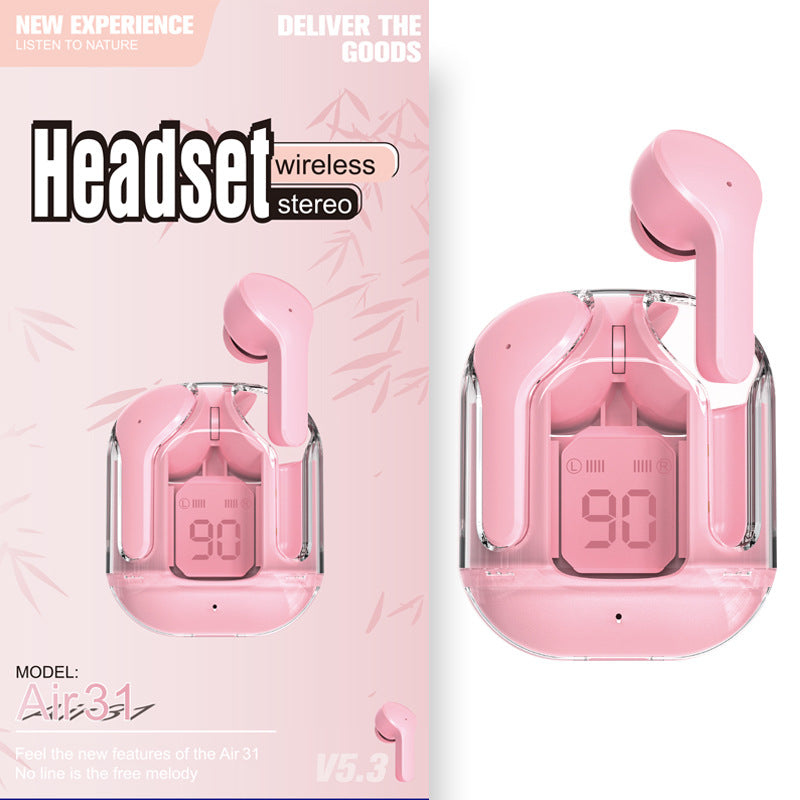 Transparent Bluetooth Earbuds – ENC Noise Cancelling Wireless Earphones