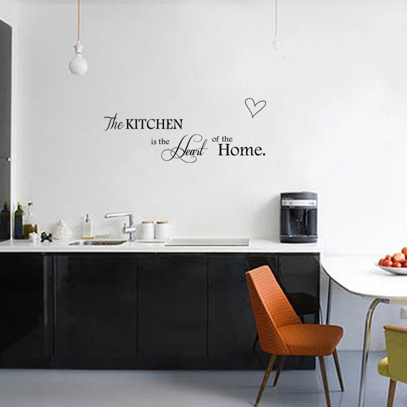 Kitchen Quote Wall Sticker – “The Kitchen Is The Heart Of The Home” Wall Decor