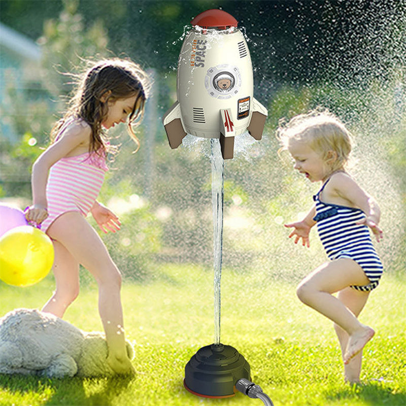 Kids Rocket Water Sprinkler Toy – Outdoor Garden Water Launch Toy