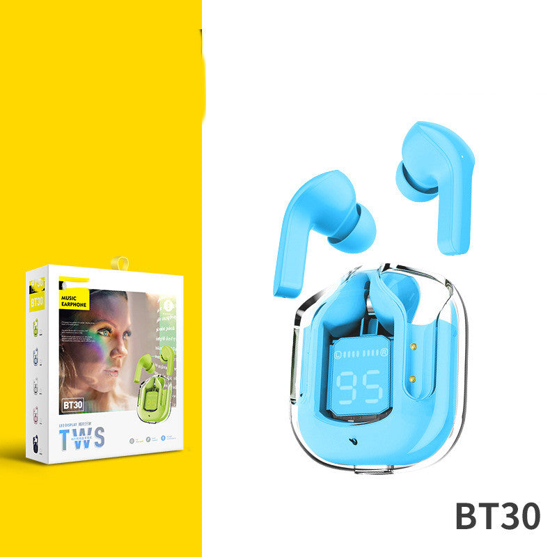 Transparent Bluetooth Earbuds – ENC Noise Cancelling Wireless Earphones