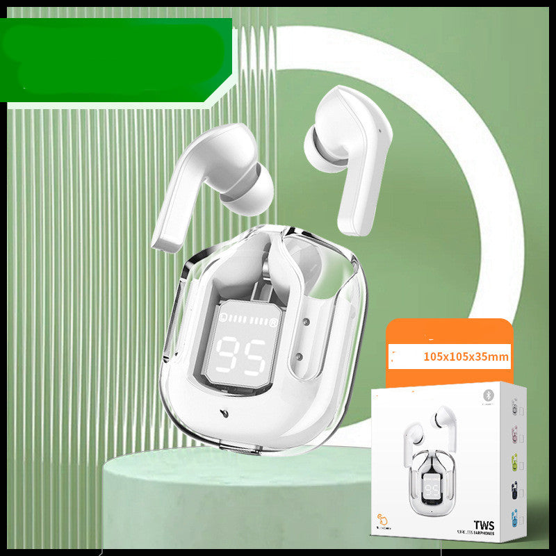 Transparent Bluetooth Earbuds – ENC Noise Cancelling Wireless Earphones
