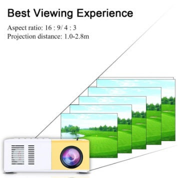 Portable Mini Projector – HD LED Home Theater Movie Projector with HDMI
