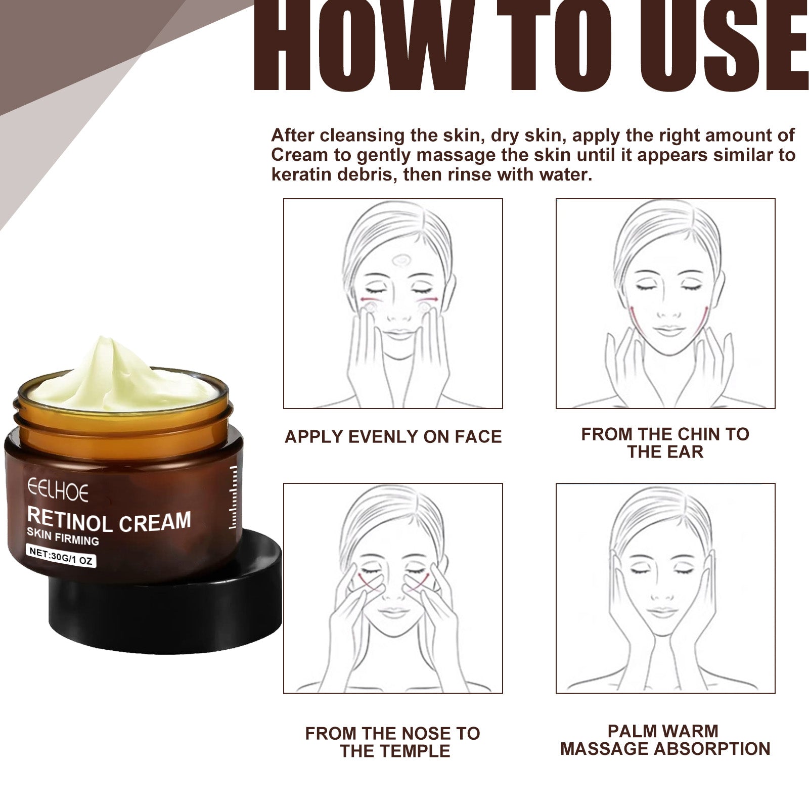 Retinol Anti-Aging Face Cream – Firming & Brightening Moisturizing Cream