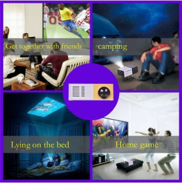 Portable Mini Projector – HD LED Home Theater Movie Projector with HDMI