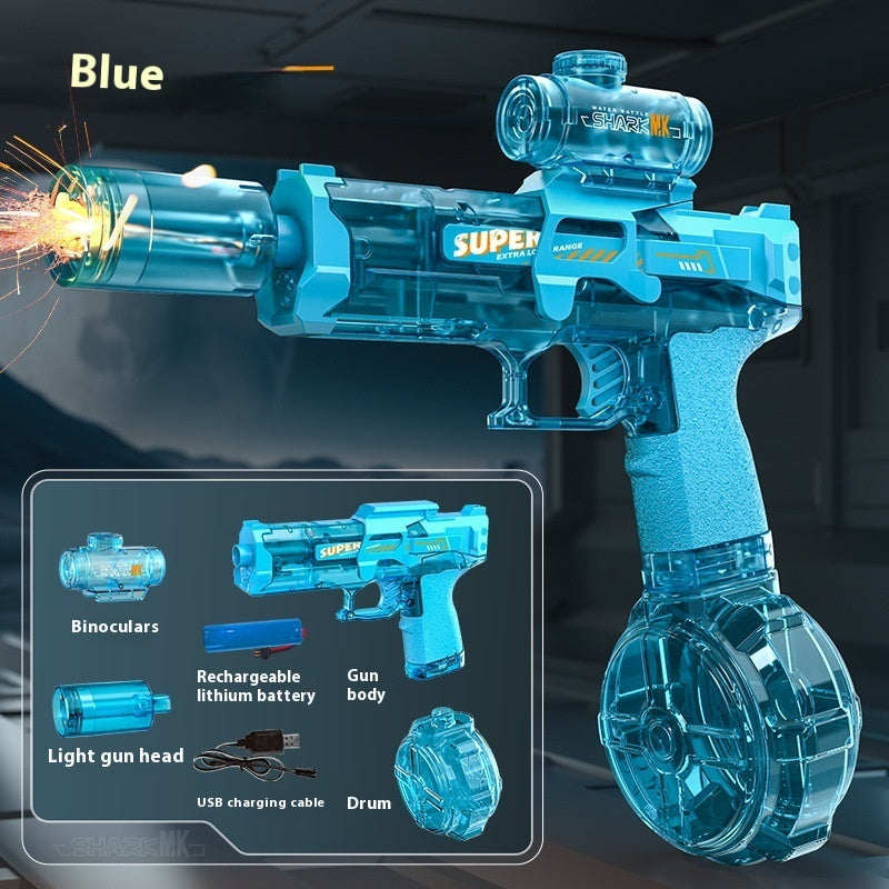 Electric Water Gun for Kids – Automatic LED Water Blaster Outdoor Toy