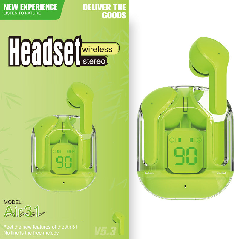 Transparent Bluetooth Earbuds – ENC Noise Cancelling Wireless Earphones