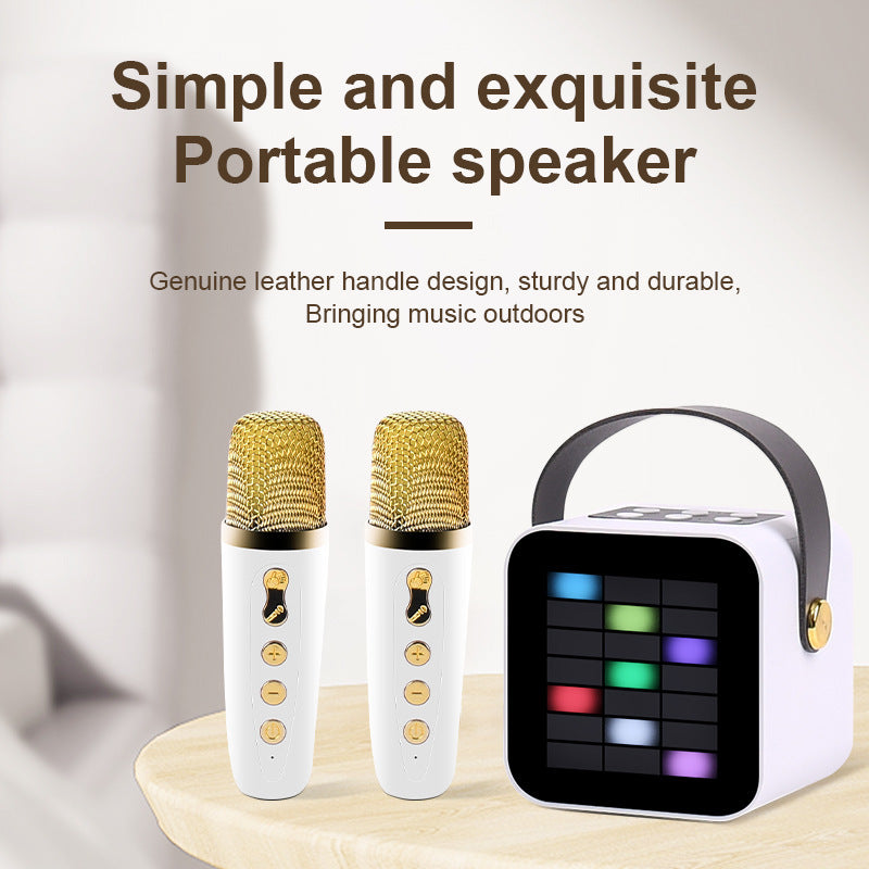 Bluetooth Karaoke Speaker with Wireless Microphone – Portable Music Party Speaker