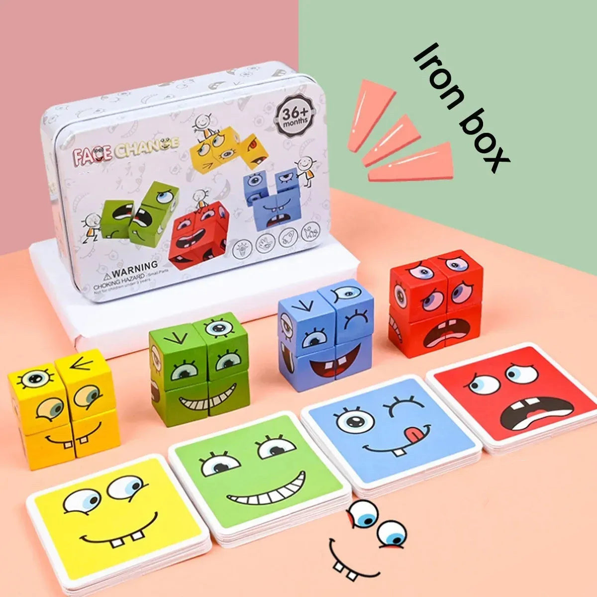 Face Change Puzzle Game for Kids – Educational Expression Matching Brain Toy