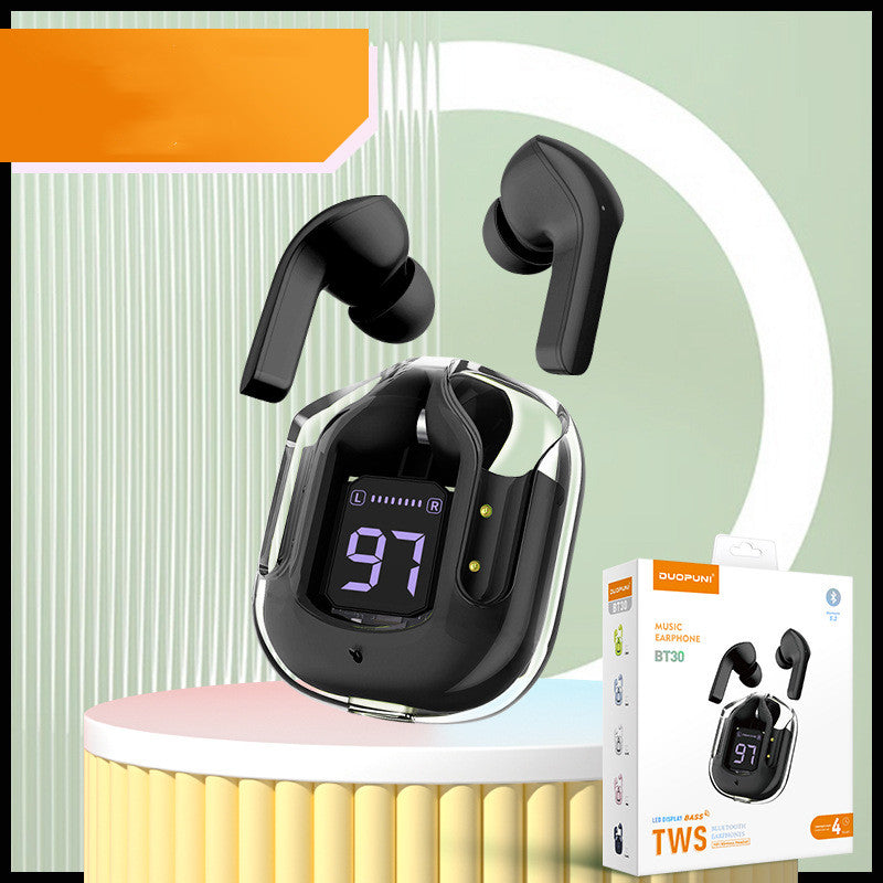 Transparent Bluetooth Earbuds – ENC Noise Cancelling Wireless Earphones