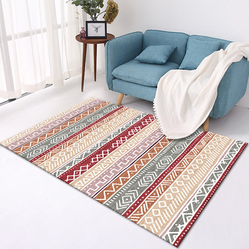 Modern Geometric Area Rug – Soft Living Room Carpet Decor