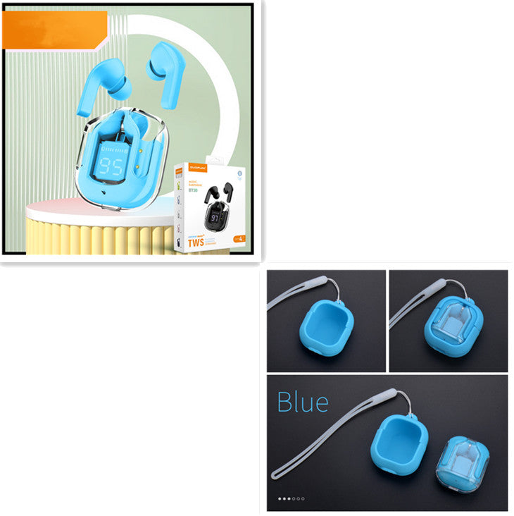 Transparent Bluetooth Earbuds – ENC Noise Cancelling Wireless Earphones