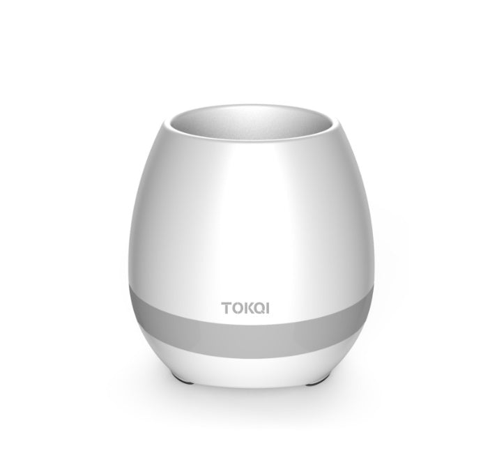 Plant Pot Bluetooth Speaker – Touch Sensor Music Flower Pot with LED Light