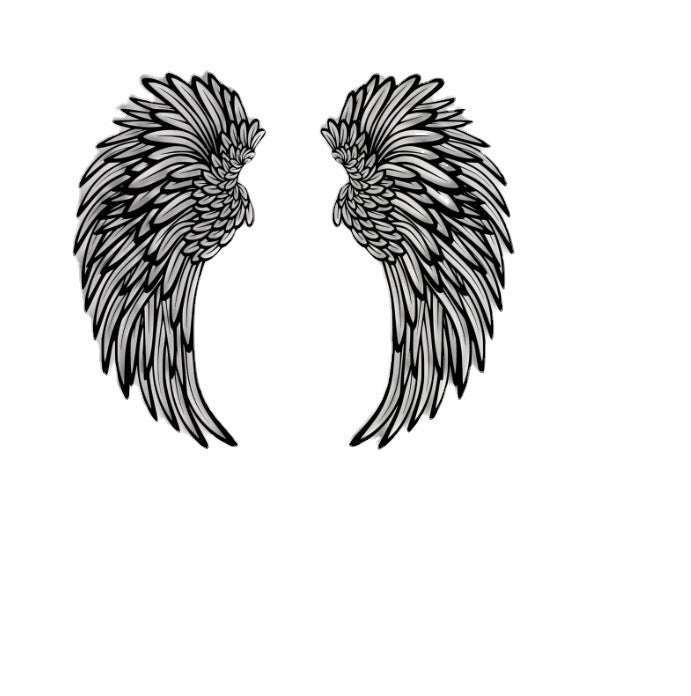 Angel Wings Metal Wall Decor with LED Lights – Modern Wing Wall Art