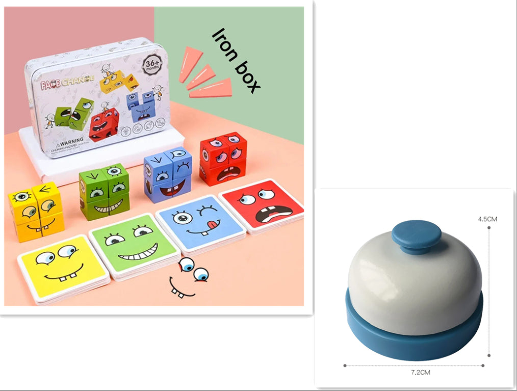 Face Change Puzzle Game for Kids – Educational Expression Matching Brain Toy