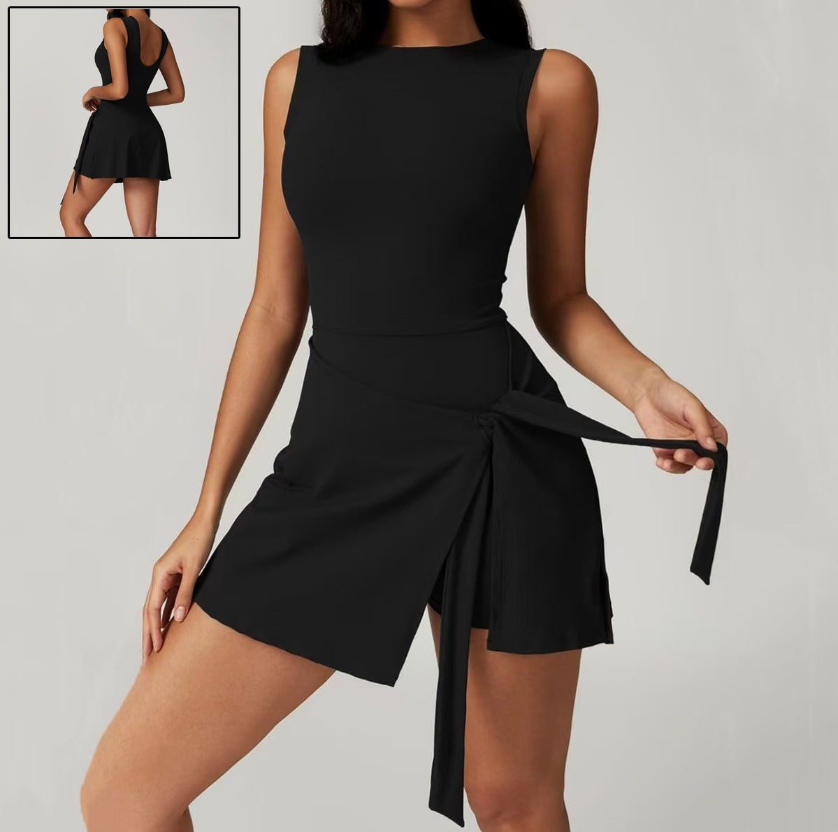 Women’s Sleeveless Yoga Romper – One Piece Fitness Jumpsuit Workout Outfit
