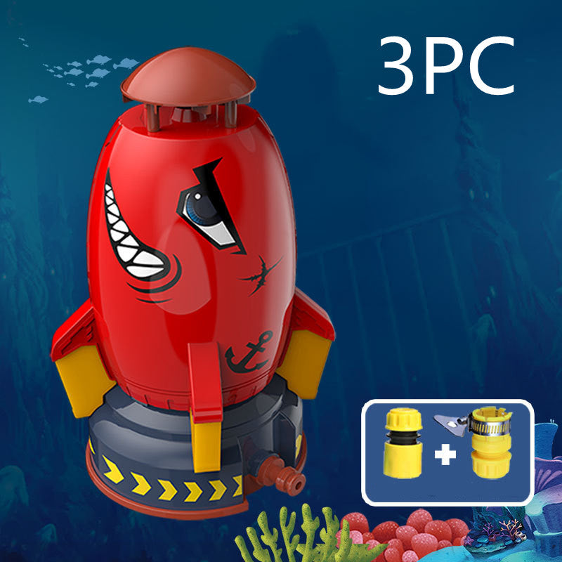 Kids Rocket Water Sprinkler Toy – Outdoor Garden Water Launch Toy