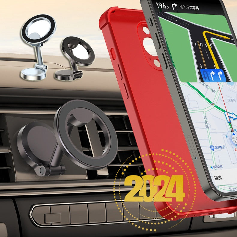 Magnetic Car Phone Mount – Foldable Dashboard Magnet Phone Holder
