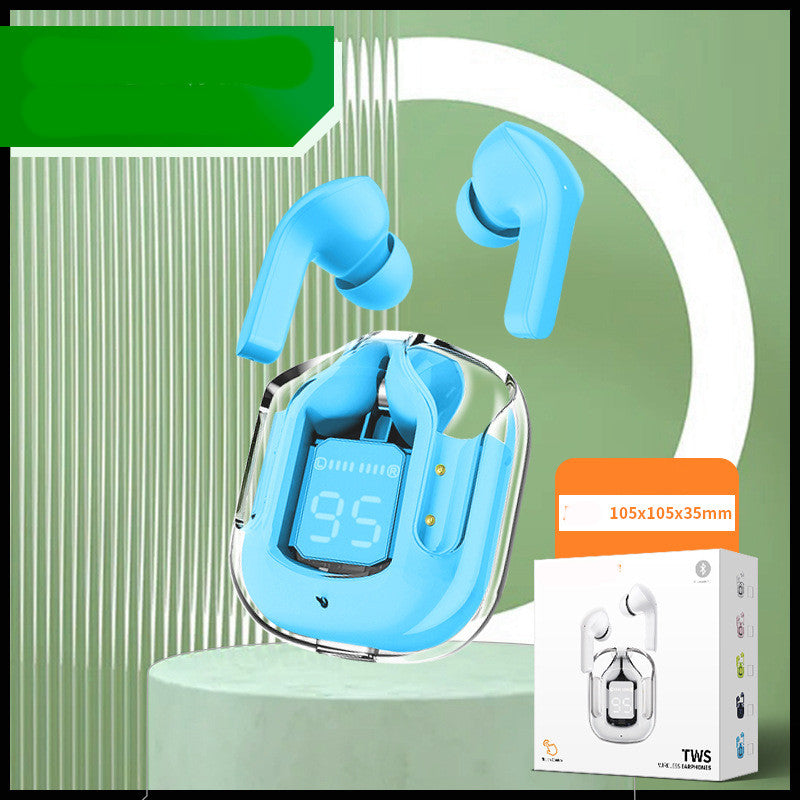 Transparent Bluetooth Earbuds – ENC Noise Cancelling Wireless Earphones