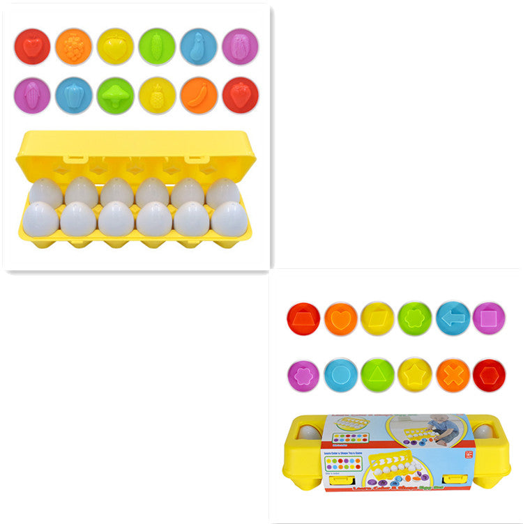 Montessori Egg Matching Toy for Kids – Educational Shape Sorting Learning Game