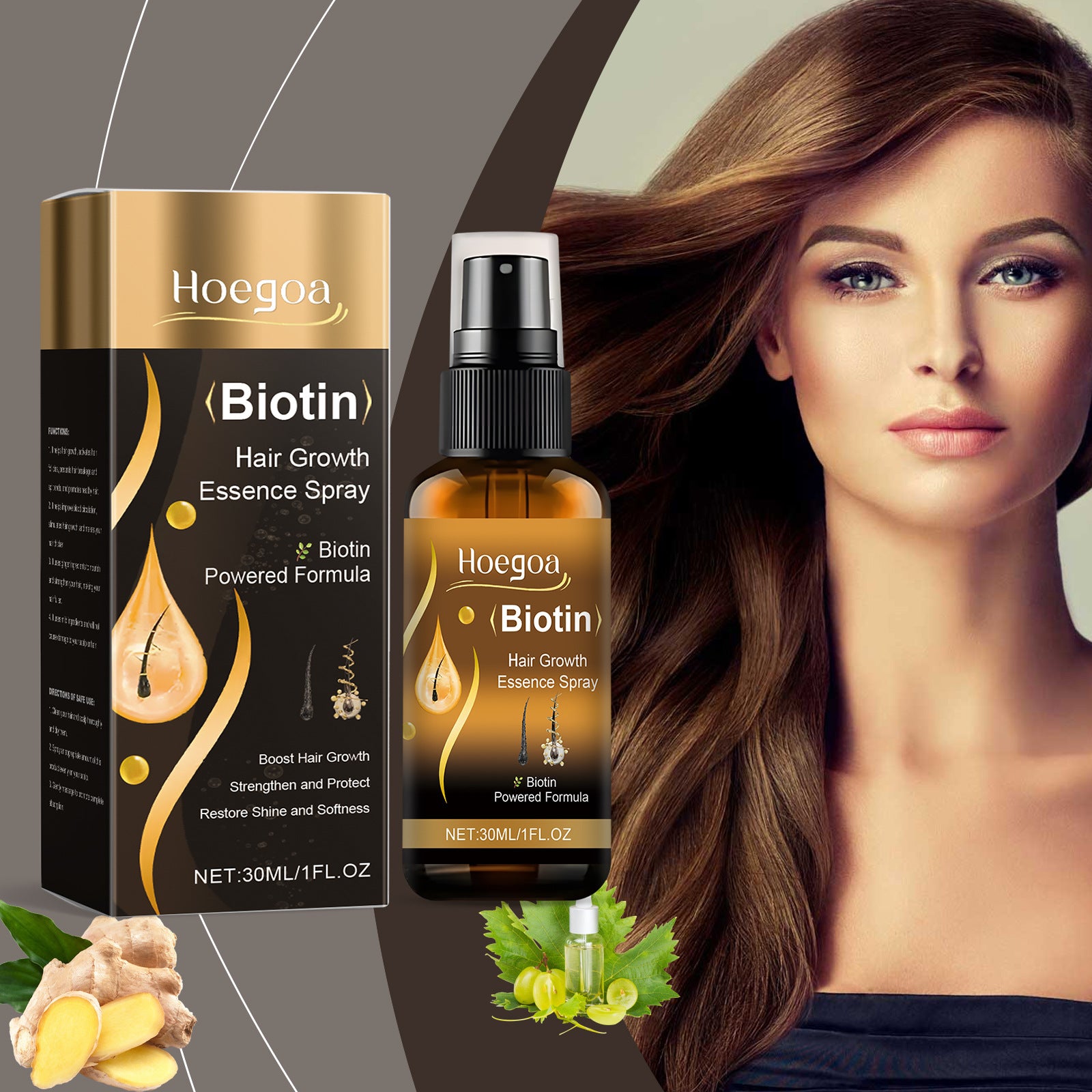 Biotin Hair Growth Essence Spray – Strengthening & Scalp Care Treatment